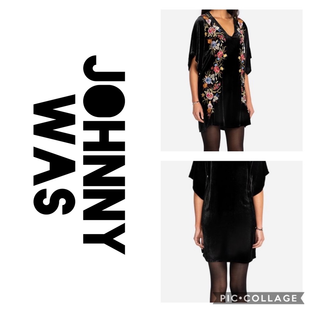 NWT Johnny was velvet dress size large olive grn